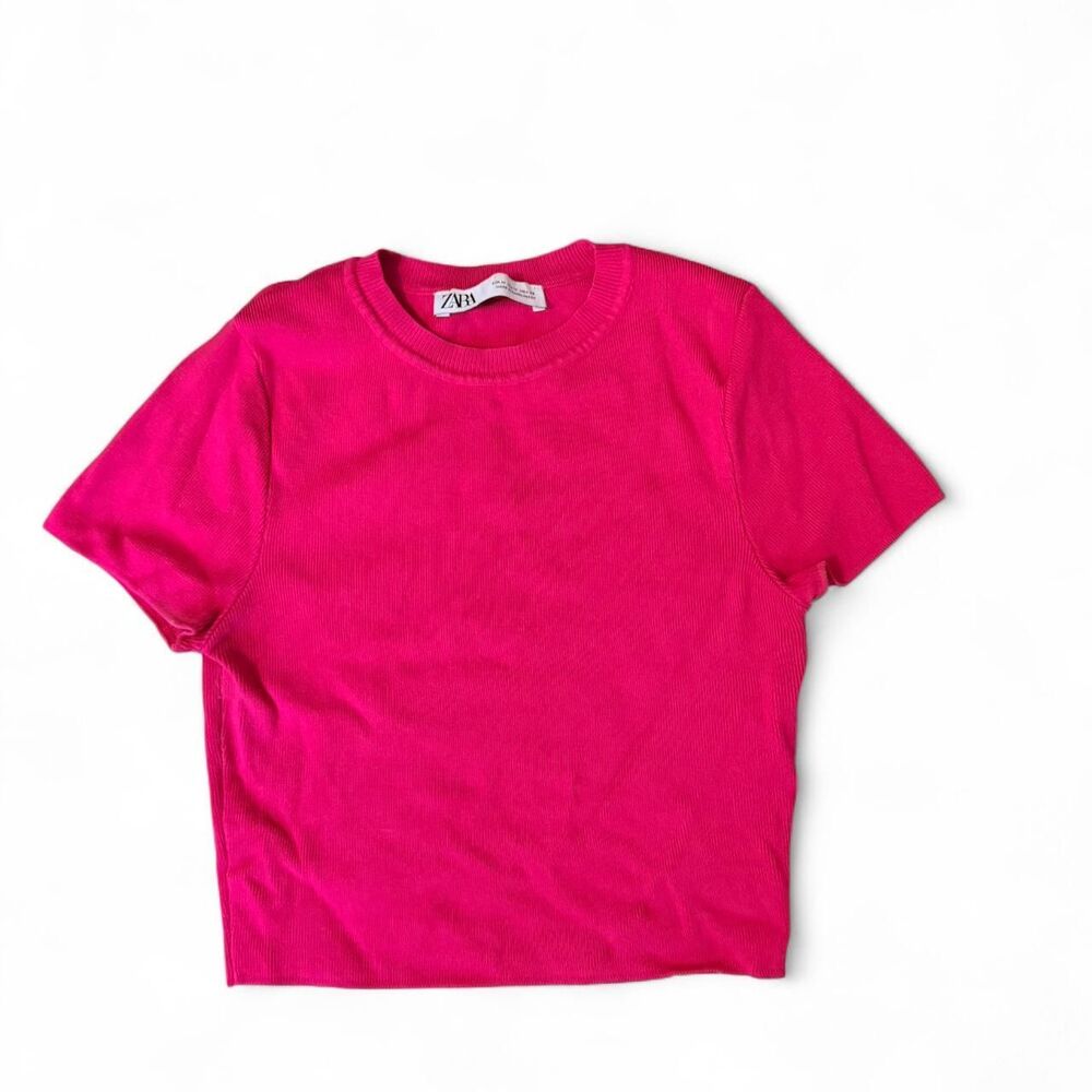 Zara Women's Pink Crop-top